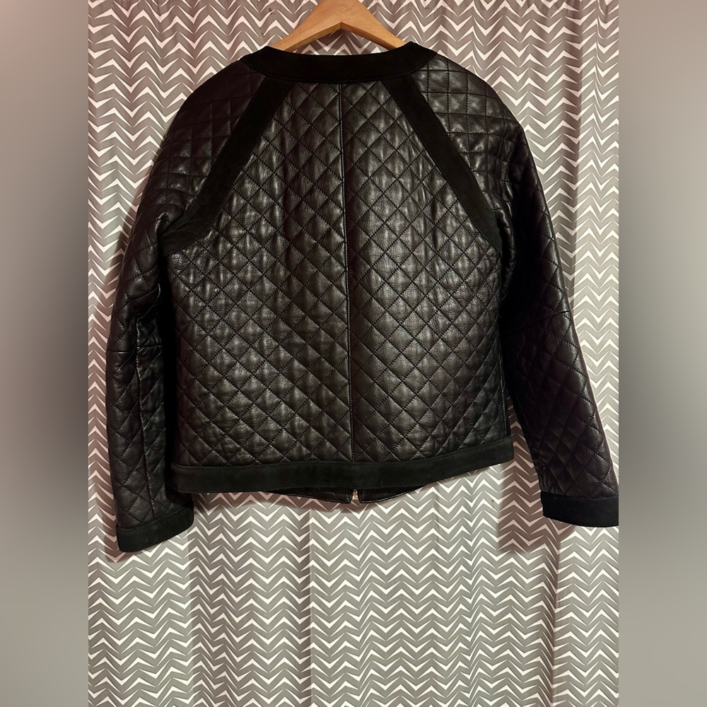 Antonio Melani | REAL Leather Quilted Jacket, Size S - Picture 5 of 7